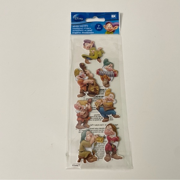 Disney Dwarfs Sticker Set with Colorful Gems - Picture 10 of 16